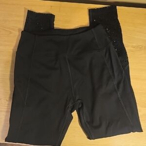 Pink Victoria Secret Sport Black Active Leggings S